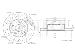 Front brake disc photo