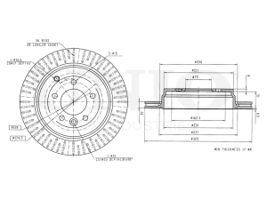 Rear brake disc photo