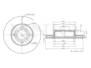 Front brake disc photo