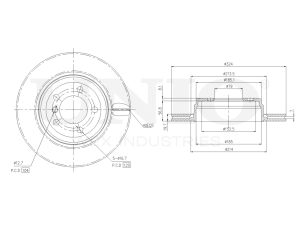 Rear brake disc photo