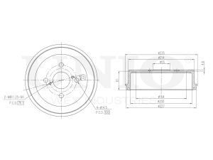Rear brake drum photo