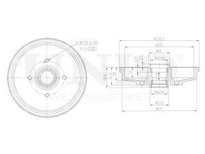 Rear brake drum photo