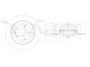 Rear brake disc photo