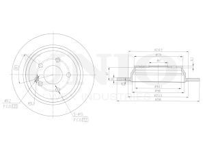 Rear brake disc photo