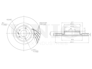 Front brake disc photo