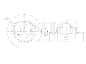 Rear brake disc with Geomet® coating photo