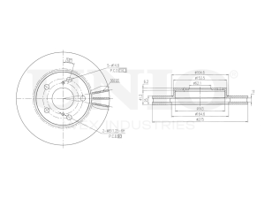 Front brake disc photo