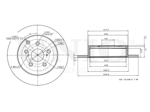 Rear brake disc photo