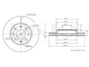 Front brake disc photo