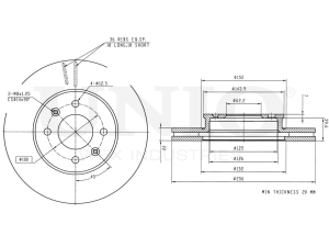 Front brake disc photo
