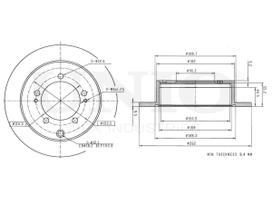 Rear brake disc photo