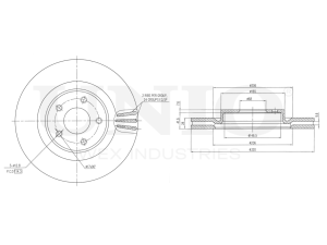 Front brake disc photo
