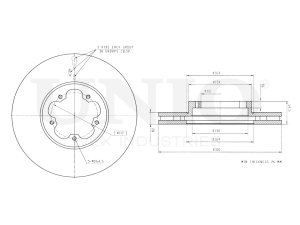 Front brake disc photo