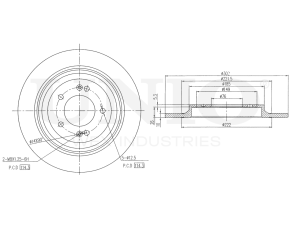 Rear brake disc photo