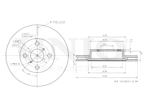 Front brake disc photo