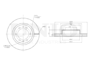 Front brake disc photo