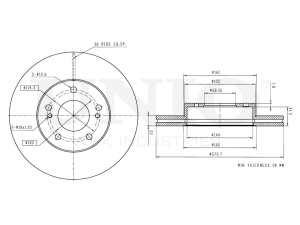 Front brake disc photo