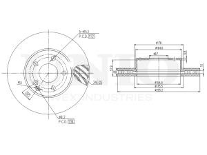 Front brake disc photo