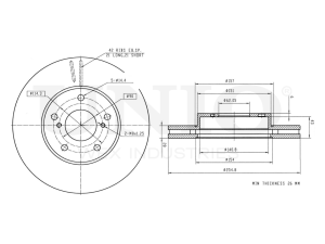 Front brake disc photo