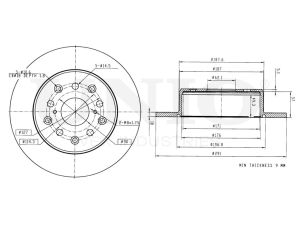 Rear brake disc photo