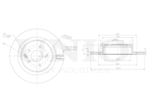 Rear brake disc photo