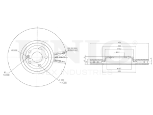 Front brake disc with Geomet® coating photo