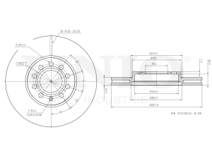 Front brake disc with Geomet® coating photo