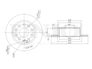 Rear brake disc with Geomet® coating photo