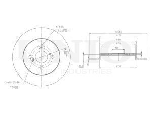 Rear brake disc photo