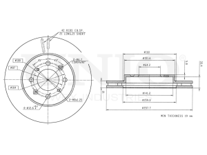 Front brake disc photo