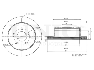 Rear brake disc photo