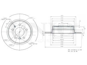 Rear brake disc photo