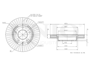 Front brake disc photo