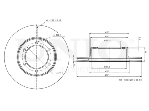 Front brake disc photo