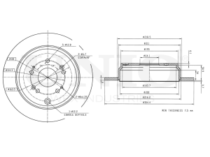 Rear brake disc photo