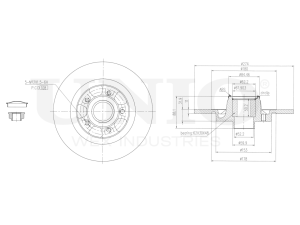 Rear brake disc photo