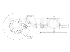 Front brake disc photo