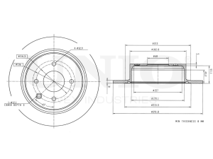 Rear brake disc photo