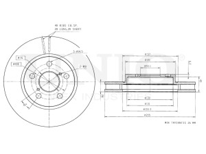 Front brake disc photo