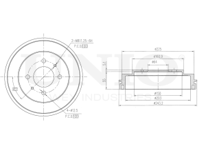 Rear brake drum photo