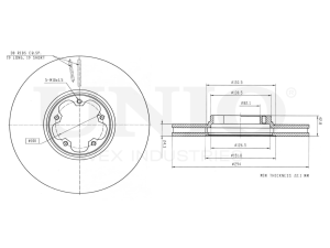 Front brake disc photo