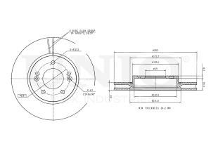 Front brake disc with Geomet® coating photo