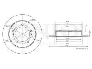 Front brake disc photo