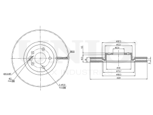 Front brake disc photo