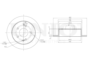 Rear brake disc photo