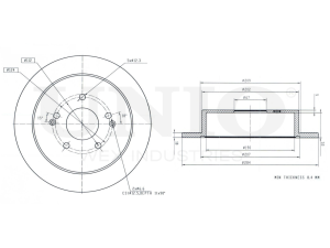 Rear brake disc photo