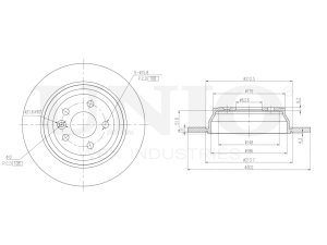 Rear brake disc photo