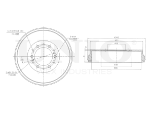 Rear brake drum photo