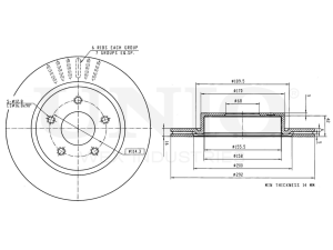 Rear brake disc photo