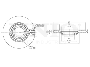 Front brake disc photo
